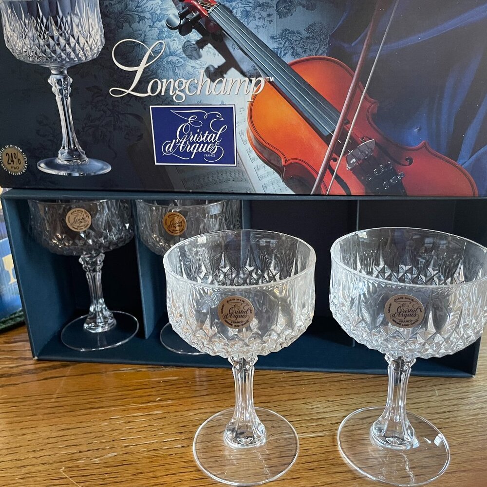 Cristal D'Arques Longchamp Sherbert Glasses - Set of 4